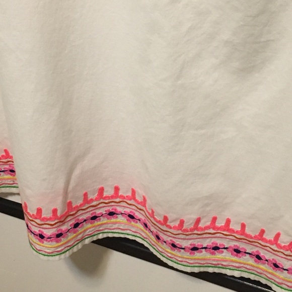 “Debbie Katz” Boho Embroidered Barely Worn Bathing Suit Cover or Long Shirt - Picture 8 of 16